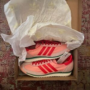 Adidas Pink and Red Trainers
